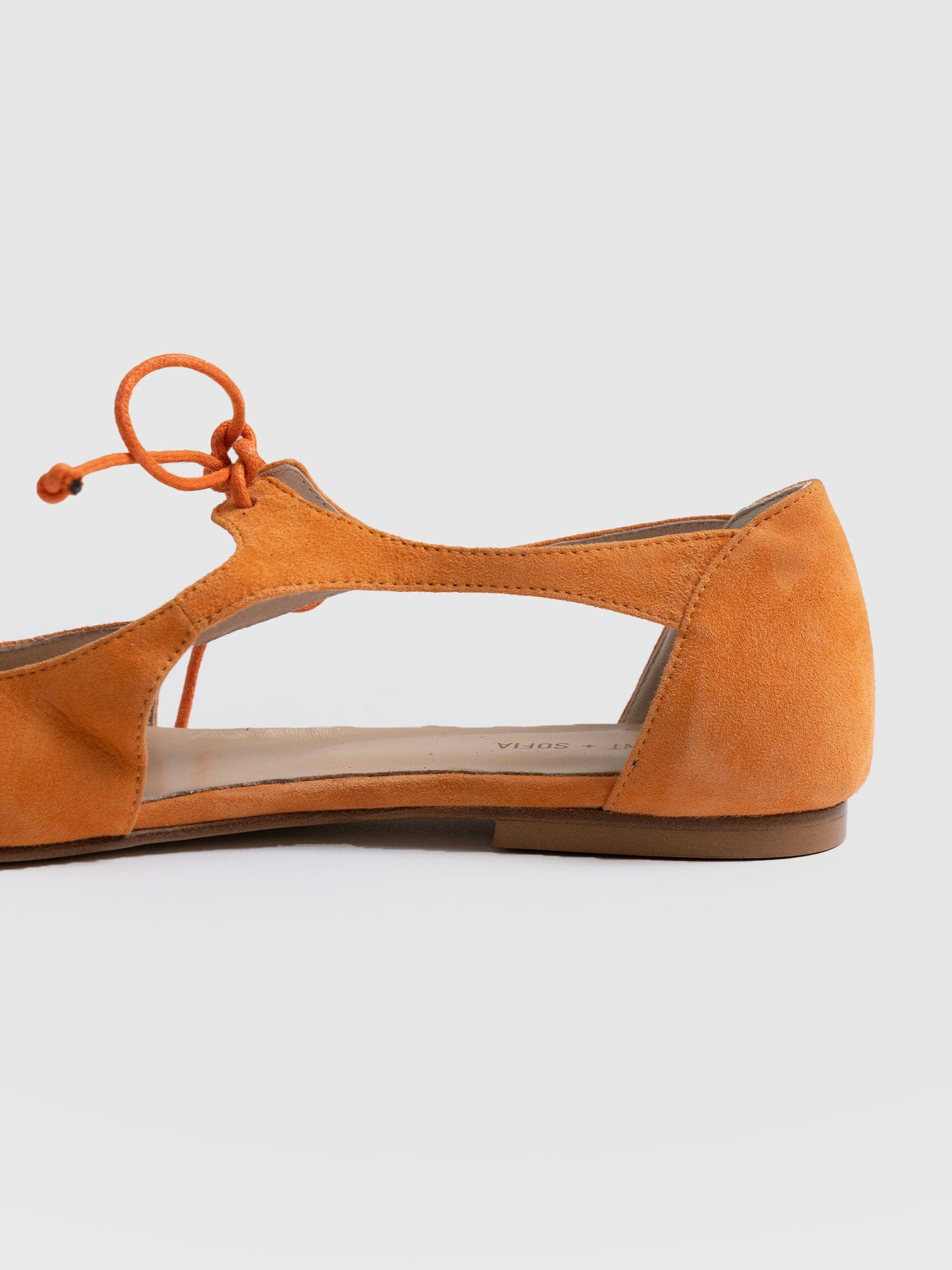 Tie Up Mary Janes Orange - Women's Loafers | Saint + Sofia® UK